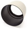 vhbw Pare-Soleil Compatible avec Canon EF 100-400mm f/4.5-5.6L is USM Objectif 77mm - Cache Gris/Blanc, Plastique, Rond, 11,5 cm - Remplacement pour ET-83C