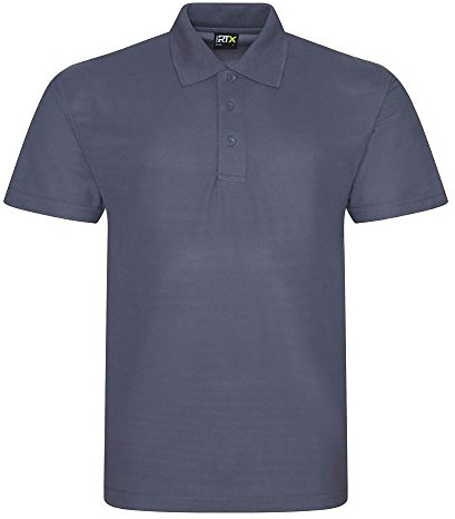 PRORTX Mens Pro Pique Polo Shirt (3XL) (Solid Grey)