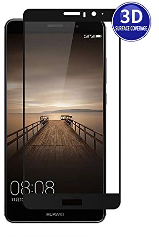 X-Dision Huawei Mate 10 (Negro) Película Protectora 3D Protector de Pantalla Completa Cubierta HD Protección de Cristal de Endurecimiento Premium 9H Anti-Huella Dactilar y Anti-Cero