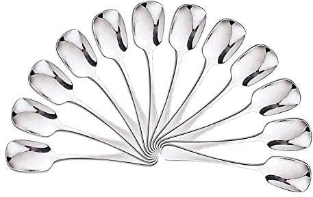 Mr. Spoon 12 Cucharas de Helado Acero INOX. Colección Minimal 14,5 x 3 cm