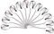 Mr. Spoon - Lot de 12 cuillères à crème glacée en Acier Inoxydable 14,5 x 3 cm