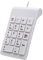 Fanuse USB Filaire Pavé NuméRique Pavé NuméRique 18 Touches Clavier NuméRique pour Comptabilité Teller Ordinateur Portable Android Notebook Tablets PC (Blanc)