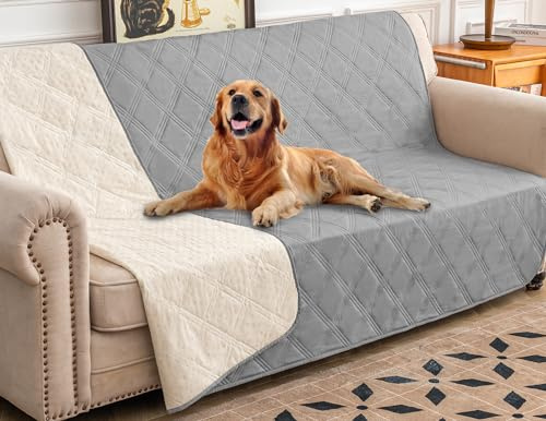 Ameritex Funda Impermeable para Cama de Perro, Manta para Mascotas con Parte Trasera Antideslizante para Muebles, Cama, sofá