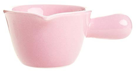 XXXXW Serving Pitcher Sauce Pitcher Porcelain Gravy Sauce Boat Gravy Sauce Boat Saucer Stand Traditional Porcelain Gravy Sauce Boat with Saucer Porcelain Gravy Boat Creamer Cup (Color : Pink)