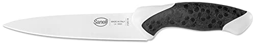 Sanelli Sakura Coltello Cucina multiuso cm.18, Nero/Bianco