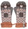 ÖJBRO VANTFABRIK Fästfolk Emilia & Einar Fäustlinge 4 Lagen grau/braun Gr. M 100% Merinowolle Handschuhe Strick warm weich hergestellt in Schweden