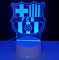 famvacor LED-Fußballlampe, 3D, Barcelona Geschenke, Barcelona, Geschenke, Vater, Freunde, Kommunion, Kinder, Erwachsene, Fußballspielzeug, 16 Farben, Fernbedienung