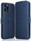 ELESNOW Cover per iPhone 13 Pro - 6.1, Flip Wallet Case Custodia in Pelle PU Premium, Slot per Schede, con Magnetica a Scatto per Apple iPhone 13 Pro (Blu)