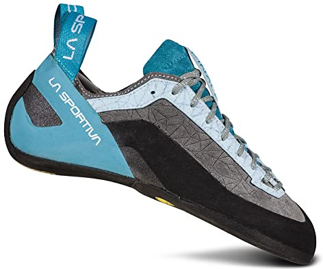La Sportiva Women's Finale Rock Climbing Shoes, Clay/Topaz, 7 US, 38 EU