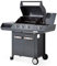 BRASERO - Barbecue Emma Gun Metal 3 Feux + 1 Side - FlexiGrill - Jusqu'à 10 convives - Surface de Cuisson 57 x 41,5 cm - 2 Tablettes Dont 1 brûleur latéral - Housse de Protection