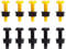 UKCable-Ties 10Pack Black Yellow Number Plate Bolts Nuts Caps Screws Fitting Fix