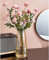Vzmiza Bernstein Glas Vase - Vasen Deko Für Moderne Heimdekoration - BlumenVase Für Pampasgras - Deko vasen Für Deko Aesthetic - Vasen Glas Für Hochzeit - Große Blumenvase Für Tulpen-Esstisch - Wohnen