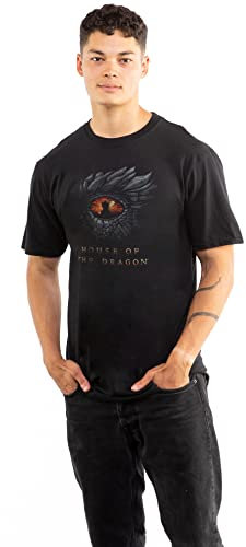 Cotton Soul - House of the Dragon - Dragon Eye - Herren T-Shirt - Schwarz, Schwarz , XL