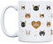 UO Taza de regalo con mensaje Amor gatuno, regalo para amigas, regalo para amigos, regalo original de Navidad, regalo amigo invisible original, 350 ml, Cerámica