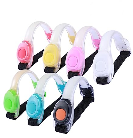 Garneck 7 STK Led-sicherheitslicht Laufgürtel Led-Armband Reflektierend