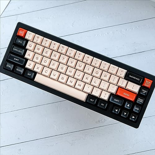 DucKey Two-Color Keycaps Set, 160 Keys/ABS/SA Profile/Doubleshot Keycap for MX Switch Custom Mechanical Keyboard (Color : Flamingo)