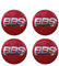 STREHN Auto Radnabenkappen für BBS 56MM Radnabenabdeckung Reifen Felgendeckel Aufkleber Nabenkappen Abzeichen Sticker Zubehör,C-Redstyle