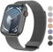 Vancle Armband für Apple Watch 40mm 41mm 38mm 42mmm 44mm 45mm 49mm für Damen Herren, Edelstahl Metall Ersatzarmband mit Verbesserter Magnet für iWatch Series 9 8 7 SE 6 5 4 3 2 1 Ultra, Schwarz