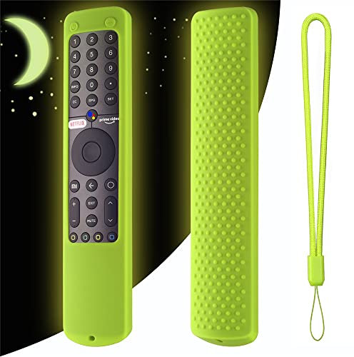 Housse pour Xiaomi Mi TV P1 50 43 P1E Q1 75 Q1E 55 XMRM-19 Télécommande vocale Housse de Protection Lumineuse (Vert Phosphorescent)