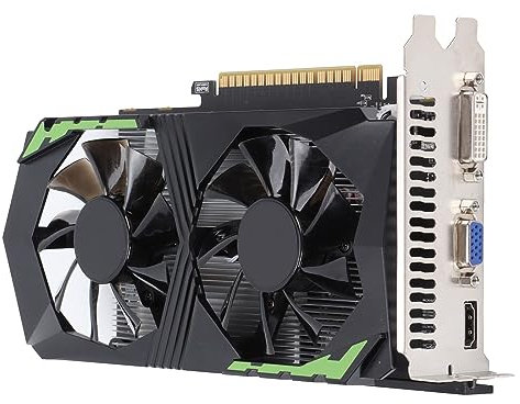 Carte Graphique DDR5 128 Bits 4 Go, Accessoires D'ordinateur de Bureau à Double Ventilateur, Faible Bruit, Haute efficacité