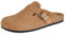 Zoccoli e Sabot Uomo Donna Ciabatte Chiuse con Comodo Pantofole in Pelle Scarpe da Giardino Sandali Ciabatta Antiscivolo Marrone Chiaro 44
