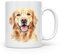 Anonymous Gifting Golden Retriever Hand Printed Dog Mug - Beautiful Glossy Printed Mug