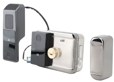 Gate Smart Rim Lock, Serratura per Porta D'ingresso Senza Chiave con Password Elettronica Digitale, Serratura Elettronica Impermeabile Esterna per la Sicurezza di Casa e Ufficio