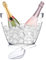 Seau à Glace, Seau À Champagne | Seaux à Glace pour Fêtes | Seau À Glace pour Le Champagne avec Cuillères | Grand Seau à Glace refroidissant pour Le vin et Le Champagne, Bar Family Gathering Supplies