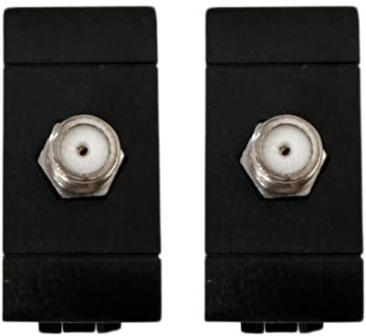 Voltix Lot de 2 prises murales pour télévision, compatibles avec Bticino Living Light et Living International, prise satellite (2 prises TV satellite)