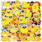 YSJCHEBS 100 Stück Kleine Gelbe Enten-Aufkleber, Spielzeug-Enten-Aufkleber, Niedliche Tier-Aufkleber, Wasserfeste Graffiti-Aufkleber, Lustige Dekorative Aufkleber, Scrapbook-Aufkleber