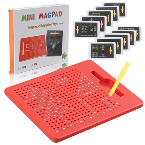 Magnetische Zeichenbretter Magnettafel Zeichentafel mit Stift, Magnet Zeichenblock Spiel für Kinder, Jungen und Mädchen - Lernspielzeug Geschenke