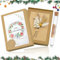SPERMUOY Geldgeschenk Weihnachten,Wunscherfüller geldgeschenk weihnachten mit Grußkarte,Weihnachtsgeld Verpackung Weihnachtliche Geldgeschenke für Freunde, Geschäftlich und Familie