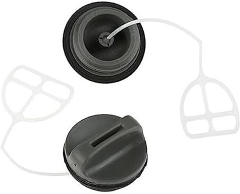 Szwaldaper 2 Teile/Satz Kettensäge Gas Kraftstoff Tank Öl Kappe, for Husqvarna, 340 345 350 362 365 371 372 372XP Gas Tank Tankdeckel + Öl Kappe Tankdeckel für Kettensägen