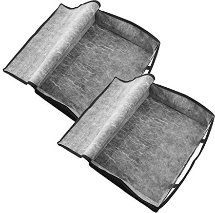 ULTECHNOVO 2pcs Underbed Clothes Storage Bags Foldable Non-woven Organizer for Jeans Shirts and More Design for Efficient Home and Bedroom Storage