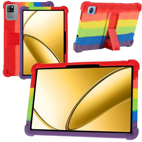 NUCNOK Funda para Blackview Tab 60 WiFi/Tab 60 Pro (10,1 Pulgadas),Carcasa Protectora Anti-Choque con Soporte,Suave TPU Silicona Caso Delgada Anti-Arañazos Case