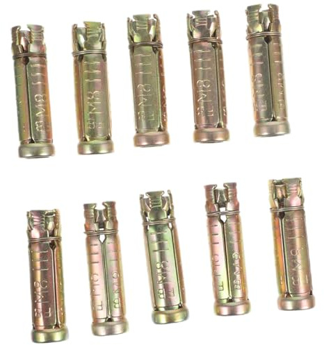 SEWACC 10stücke Betonanker Stahl Einschlaganker Rändelanker Für Massivbetonanker Betonankerbolzen Befestigungselemente