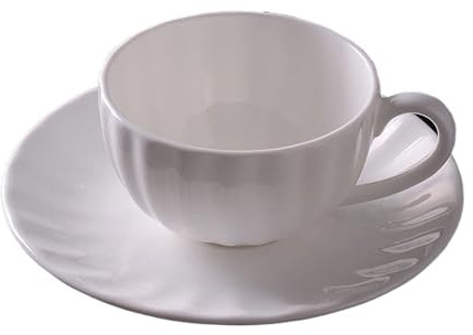 OPIGJUFD Cup and Saucer Set 200ML, Bone China Cafe Coffee Cup Saucer Set, Novelty Pumpkin Design, Halloween Decor Fair, Party Tea, Taza