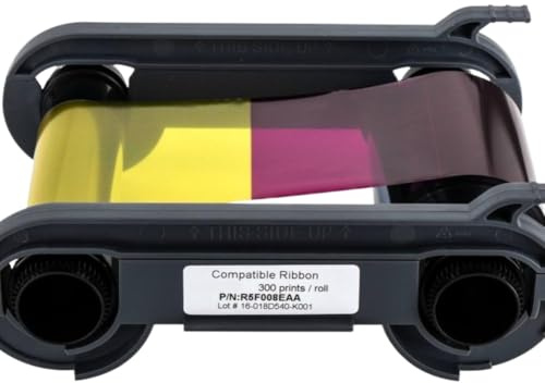 LCYSXTFZ YMCKO Farbbandkassette R5F008EAA 300 Drucke 5 Farben Kompatibel Mit Primacy ID Kartendruckern