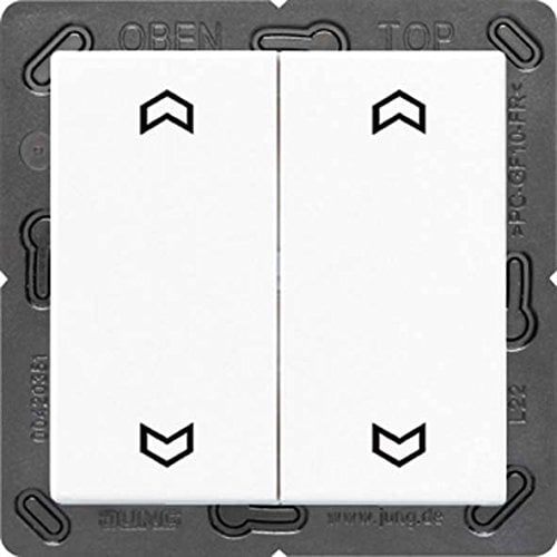 Jung ENOA595MPWW Eno Funk Wandsender 4 Kanal mit Symbol Pfeil