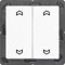 Jung ENOA595MPWW Eno Funk Wandsender 4 Kanal mit Symbol Pfeil