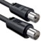 1aTTack 7507298 - Cable de conexión coaxial (2,5 m), Color Negro