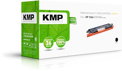 KMP Toner für HP Laserjet Pro CP1025 - Druckkartusche Schwarz - Kompatibel - Tonerkartusche für HP 126A - Office Druckerkartusche