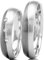 585 Palladium 925 Silber Eheringe R-945 - Shadow Line PD/Silber