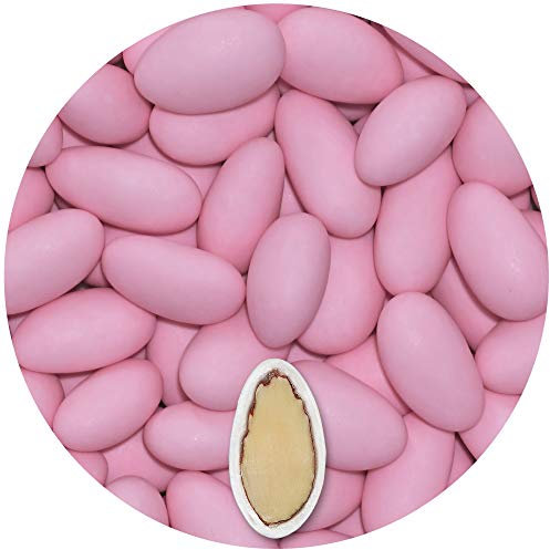 EinsSein 0,5kg Confetti di Mandorla Matrimonio Gracile midi rosa confettata confetto comunione cresima nascita confettis alla laurea decorazioni bimba bomboniere confetto mandorla cuoricini