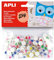 APLI Kids 13266 - Bolsa ojos móviles pupila color redondos adhesivos, 100 uds