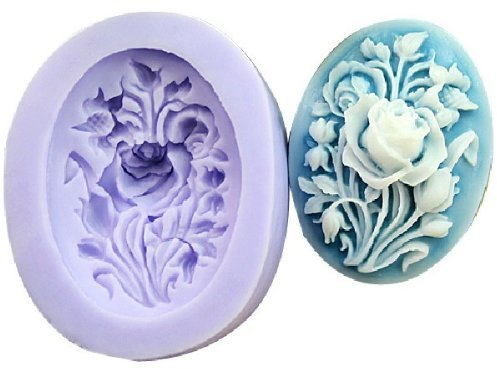 Allforhome - Moldes de silicona para modelar pasta de azúcar y decorar las tartas uno mismo, 3,9 cm, diseño de flor pequeña