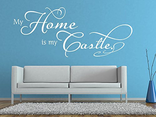KLEBEHELD® Wandtattoo My home is my castle No.2