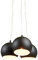anTes interieur Hängeleuchte Balls schwarz matt mit 3 x LED-Leuchtmittel (Mehrflammig Pendelleuchte Hängelampe Deckenlampe Pendellampe Deckenleuchte)