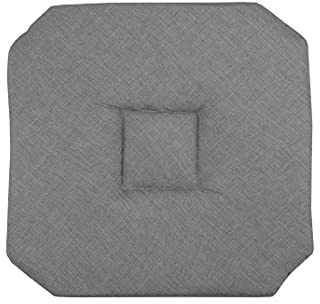 LOVELY CASA Bea Sitzkissen Italienische Polyester anthrazit 40 x 40 cm