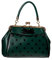 Banned Crazy Little Thing Vintage Bag 50er Jahre Rockabilly Polka Top Henkel Handtasche - Grün